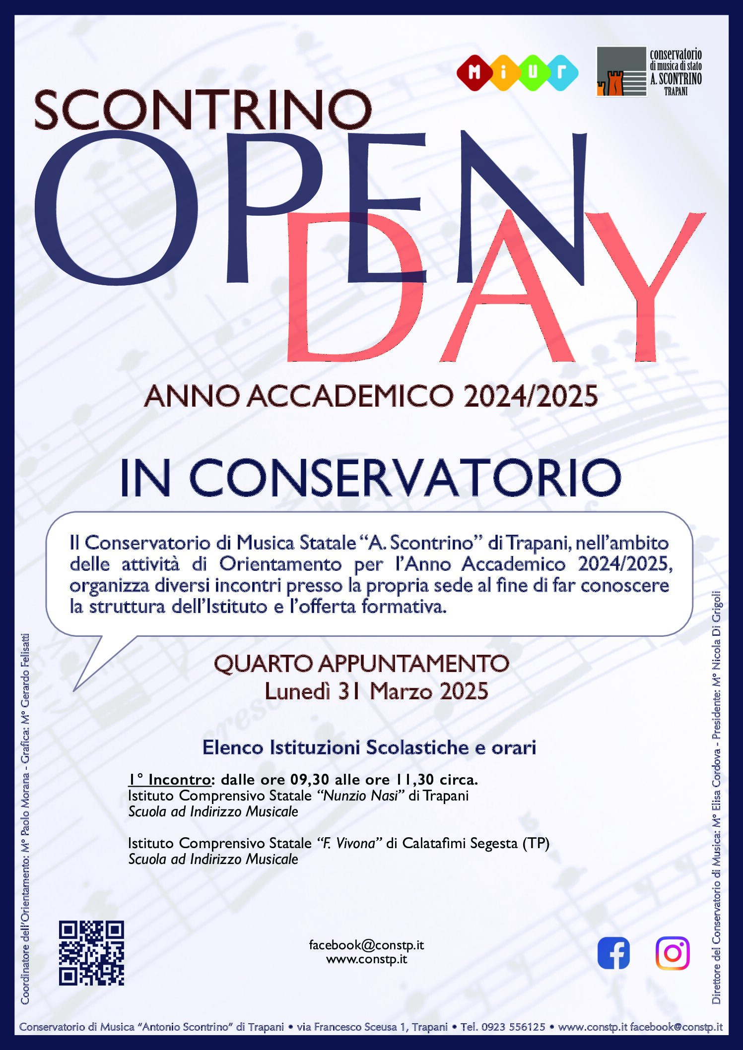 Openday in conservatorio 2025 4 Appuntamento